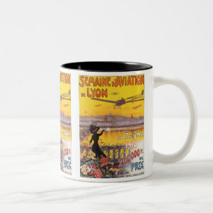 Lyoner Luftfahrtwoche Zweifarbige Tasse