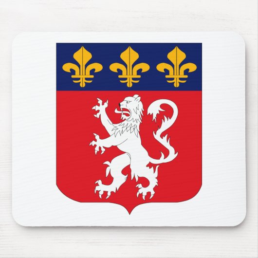 Lyonnais Wappen Mousepad (Vorne)