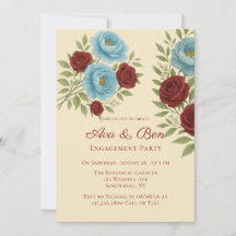 Lyons Blue Peony & Rote Rosen Engagement Party