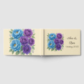 Lyons Blue Peony und Fig Lila Rose Hochzeit Gästebuch (Voll)