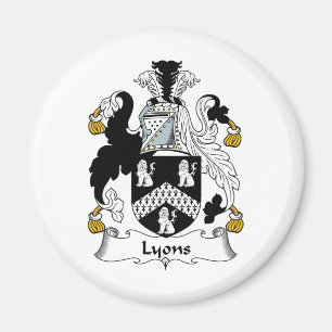 Lyons-Familienwappen Magnet