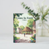 Lyons-la-Forêt Frankreich Postkarte (Stehend Vorderseite)