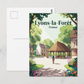 Lyons-la-Forêt Frankreich Postkarte (Vorne/Hinten)