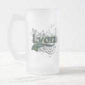 Lyontartan-Schmutz Mattglas Bierglas (Links)