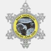 Lyophilisat Schneeflocken Zinn-Ornament (Vorderseite)