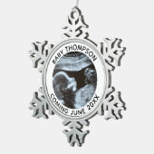 Lyophilisat Schneeflocken Zinn-Ornament (Rechts)