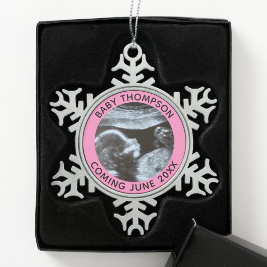 Lyophilisat Schneeflocken Zinn-Ornament (Box)