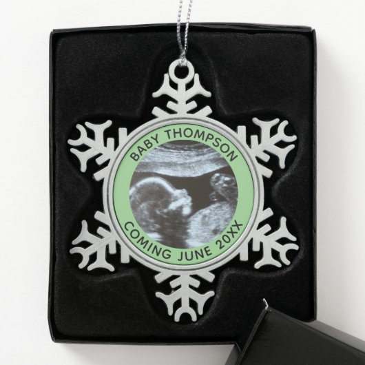 Lyophilisat Schneeflocken Zinn-Ornament (Box)