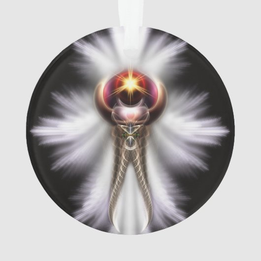 Lypidian II Fraktal Art Acrylic Ornament (Rückseite)