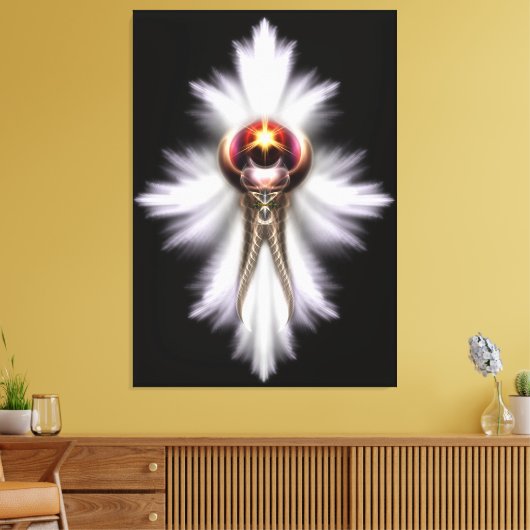 Lypidian II Fraktal Art Wrapped Canvas Print Leinwanddruck (Insitu (Wohnzimmer))