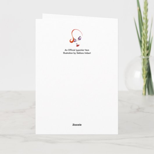 Lypsinka Holiday Card Dankeskarte (Rückseite)