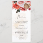 LYRA Bohemisch Fall Floral Dinner Menu Cards Menükarte (Vorderseite)