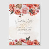 LYRA Bohemischer Fall Floral Speichern Sie das Dat Magnetkarte (Vorderseite)