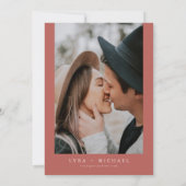 LYRA Bohemischer Fall Herbst Save the Date Bläsche Einladung (Rückseite)