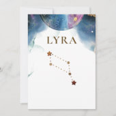 Lyra Constellation, Himmelslandschaft Tischnummer (Vorderseite)