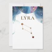 Lyra Constellation, Himmelslandschaft Tischnummer (Rückseite)