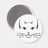 Lyra die Katze Magnet (Vorderseite/Rückseite)