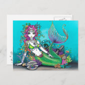 Lyra Gothic Mermaid Postkarte (Vorne/Hinten)