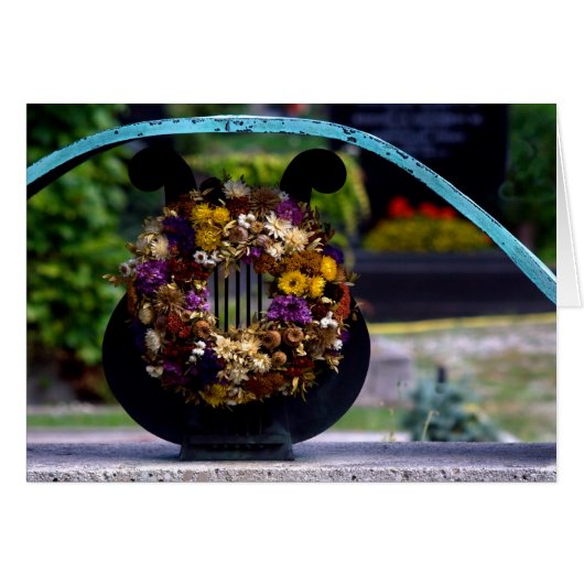 Lyra mit Strohblumen (Vorderseite (Horizontal))