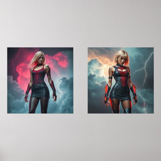 Lyra, Tochter des Blitzes Bilderwand Sets (Vorderseite)