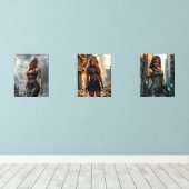 Lyra, Tochter des Blitzes Bilderwand Sets (Holzboden)