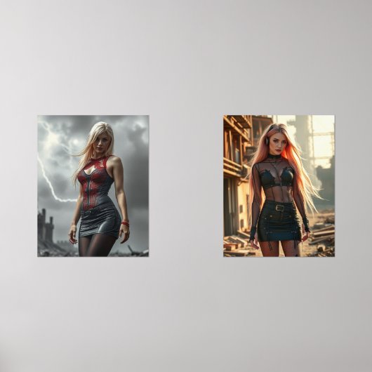 Lyra, Tochter des Blitzes Bilderwand Sets (Vorderseite)