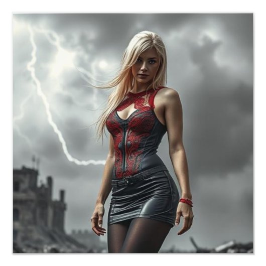 Lyra, Tochter des Blitzes Fotodruck (Vorne)