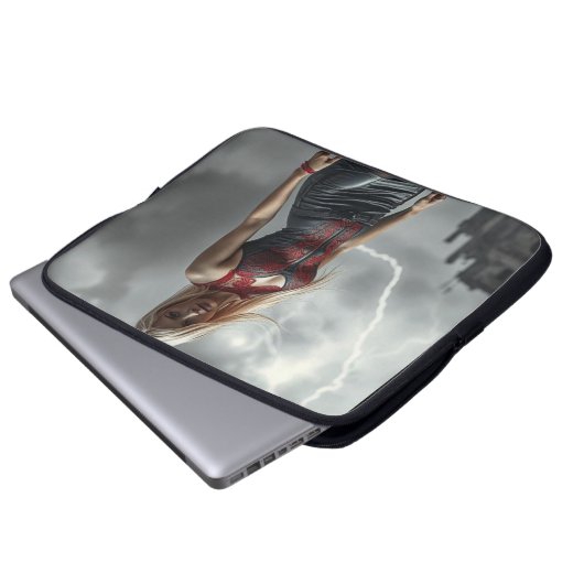 Lyra, Tochter des Blitzes Laptopschutzhülle (Vorne Knopf)