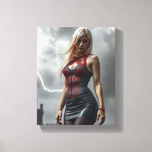 Lyra, Tochter des Blitzes Leinwanddruck (Vorderseite)