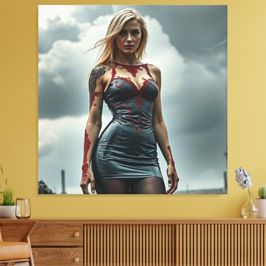 Lyra, Tochter des Blitzes Leinwanddruck (Insitu (Wohnzimmer))