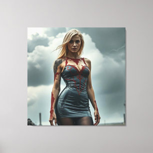 Lyra, Tochter des Blitzes Leinwanddruck