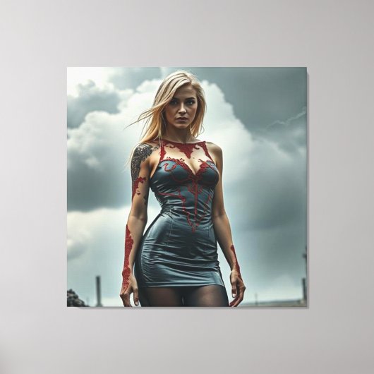 Lyra, Tochter des Blitzes Leinwanddruck (Vorderseite)