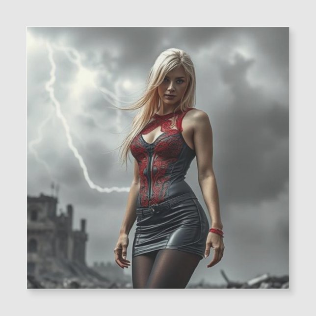 Lyra, Tochter des Blitzes Magnetkarte (Vorderseite)