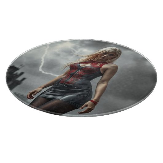 Lyra, Tochter des Blitzes Schneidebrett (Ecke)