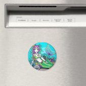 Lyra Tropical Rainbow Mermaid Magnet (In Situ (Geschirrspüler))