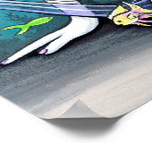 Lyra Tropical Rainbow Mermaid Poster (Ecke)