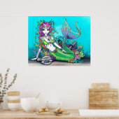 Lyra Tropical Rainbow Mermaid Poster (Küche)