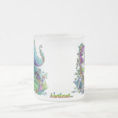 "Lyra" tropische Meerjungfrau-Kunst-eisige Mattglastasse (Mittel)