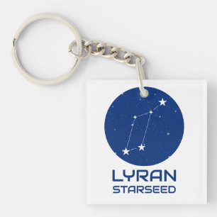 Lyran Starseed Schlüsselanhänger – Lyra Sternbild