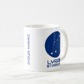 Lyran Starseed Tasse - Lyra Constellation Design (VorderseiteRechts)