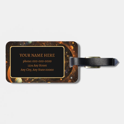 Lyras Reverie Gepäckanhänger (Rückseite horizontal)