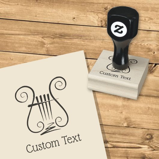Lyre Icon Gummistempel
