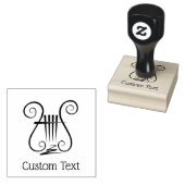 Lyre Icon Gummistempel (Stempel)