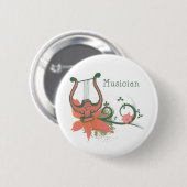 Lyre Musician Button (Vorne & Hinten)