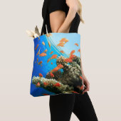 Lyretail anthias auf Korallenriff Tasche (Von Nahem)