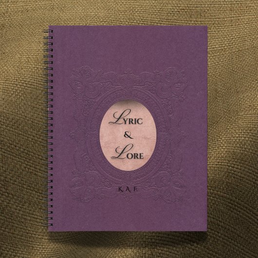 Lyric & Lore Embossed Purple Archive Journal Notizblock