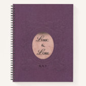 Lyric & Lore Embossed Purple Archive Journal Notizblock (Vorderseite)