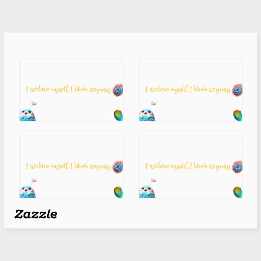 Lyric Sticker - "Ich habe mich selbst archiviert.  (Blatt)