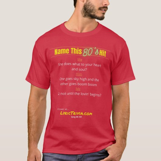 Lyric Trivia 80-101 T - Shirt (Vorderseite)