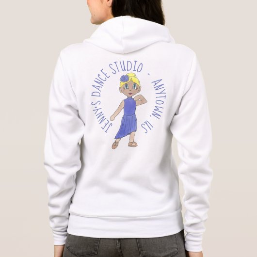 LYRICAL Dancer Personalisiert Dance Studio Lehrer Hoodie (Rückseite)